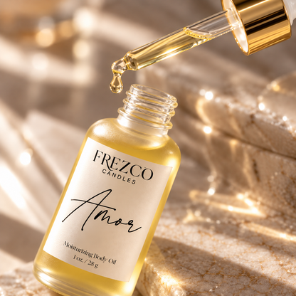 Amor – Gardenia · Strawberry · Sandalwood | Luxury Hydrating Body Oil | 1 oz