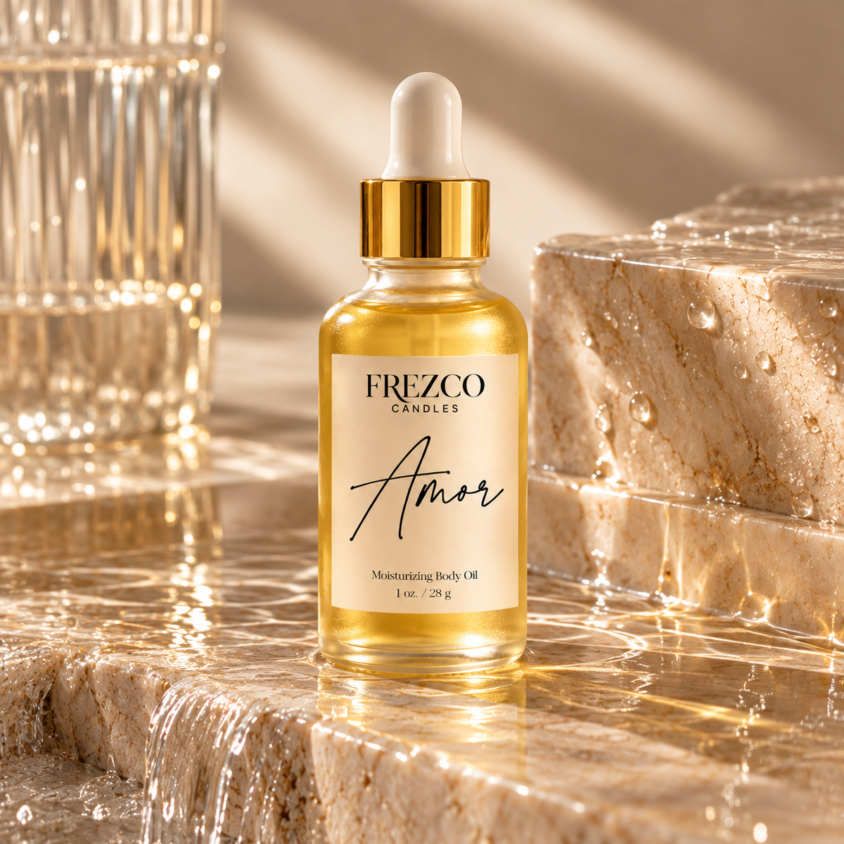 Amor – Gardenia · Strawberry · Sandalwood | Luxury Hydrating Body Oil | 1 oz