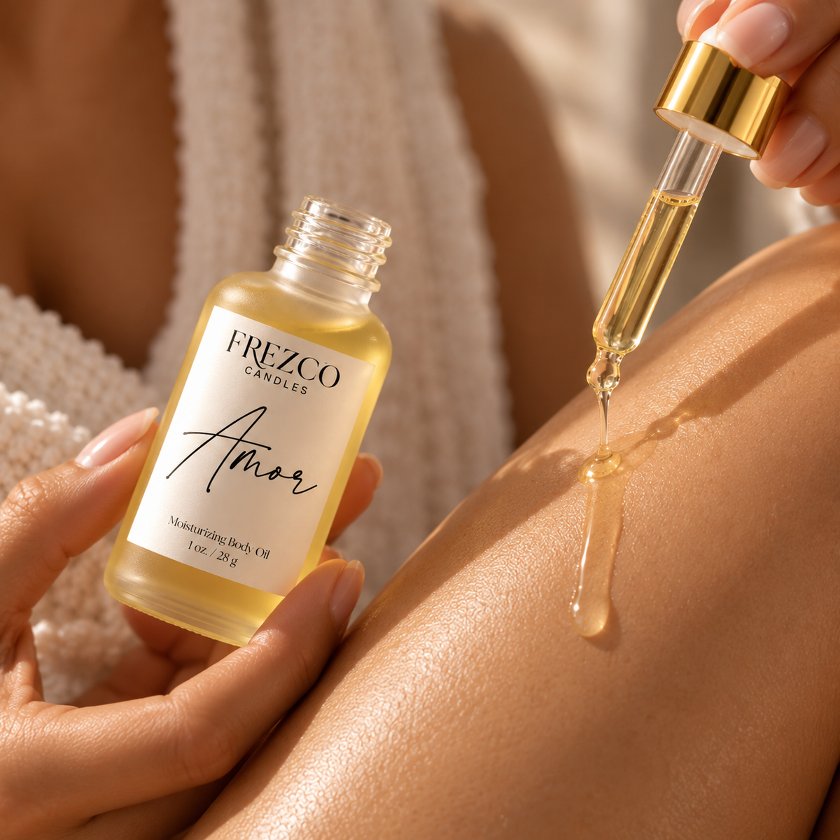 Amor – Gardenia · Strawberry · Sandalwood | Luxury Hydrating Body Oil | 1 oz