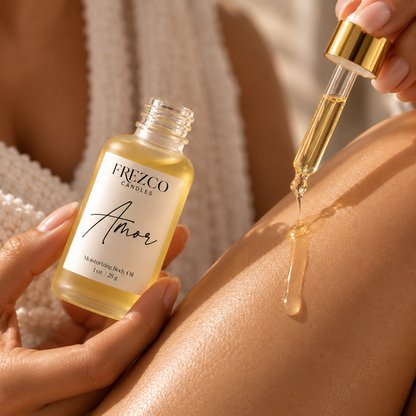 Amor – Gardenia · Strawberry · Sandalwood | Luxury Hydrating Body Oil | 1 oz