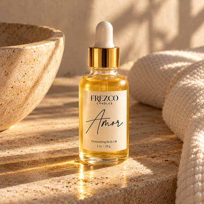 Amor – Gardenia · Strawberry · Sandalwood | Luxury Hydrating Body Oil | 1 oz