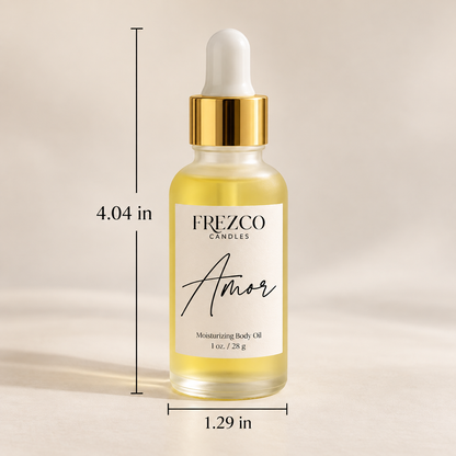 Amor – Gardenia · Strawberry · Sandalwood | Luxury Hydrating Body Oil | 1 oz
