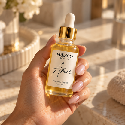 Amor – Gardenia · Strawberry · Sandalwood | Luxury Hydrating Body Oil | 1 oz