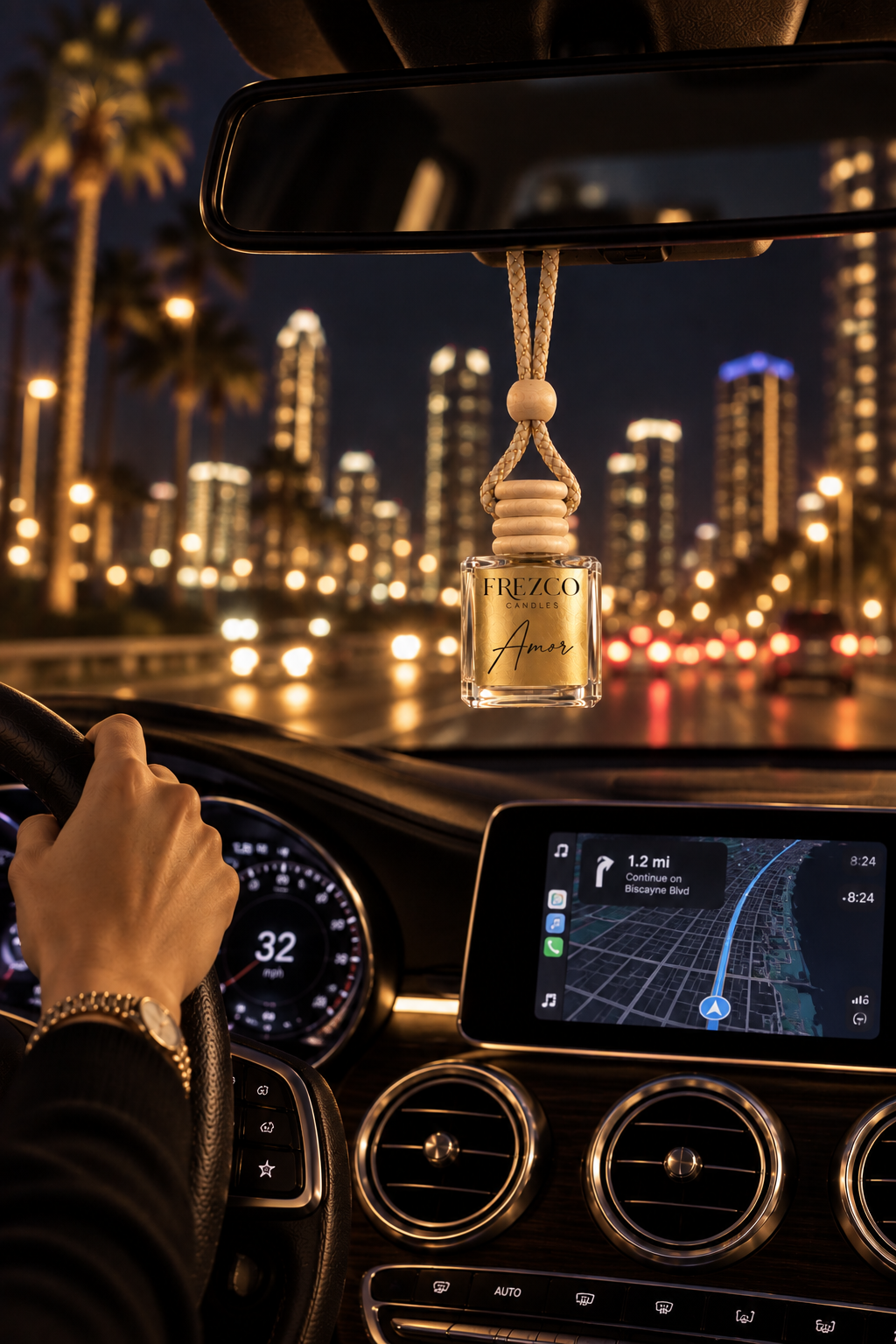 Amor Car Diffuser – Luxury Hanging Car Air Freshener by Frezco