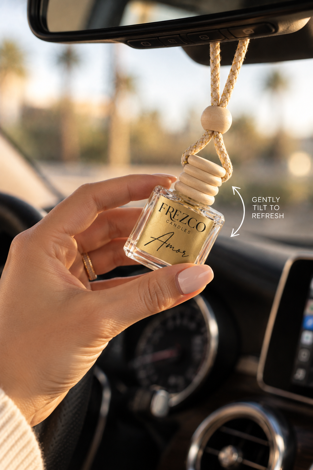Amor Car Diffuser – Luxury Hanging Car Air Freshener by Frezco