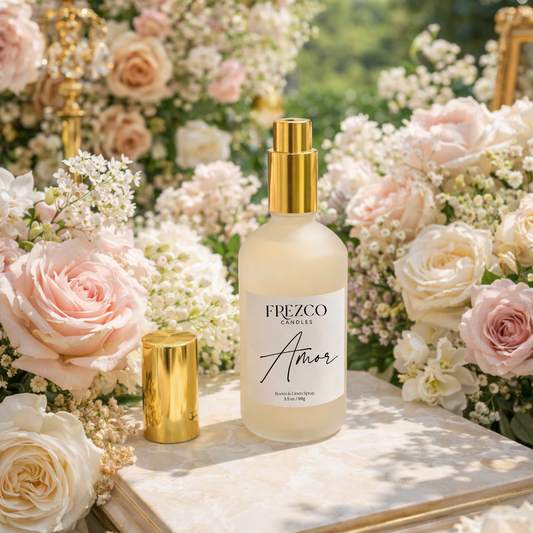 Amor Luxury Room and Linen Spray - Frezco Candles