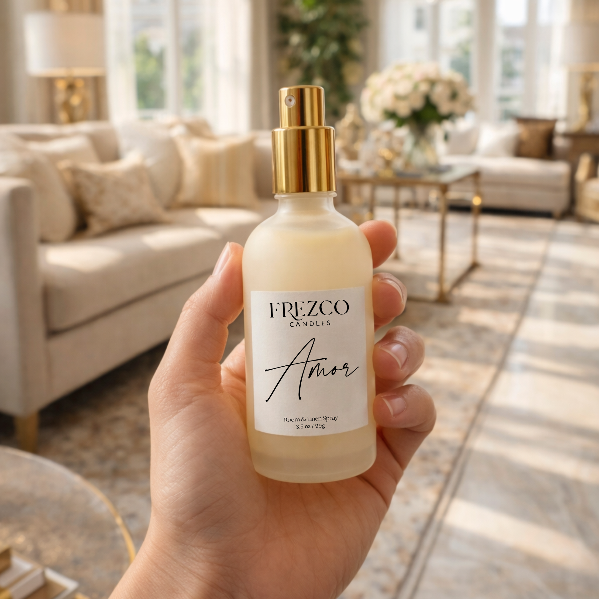 Amor Luxury Room and Linen Spray - Frezco Candles