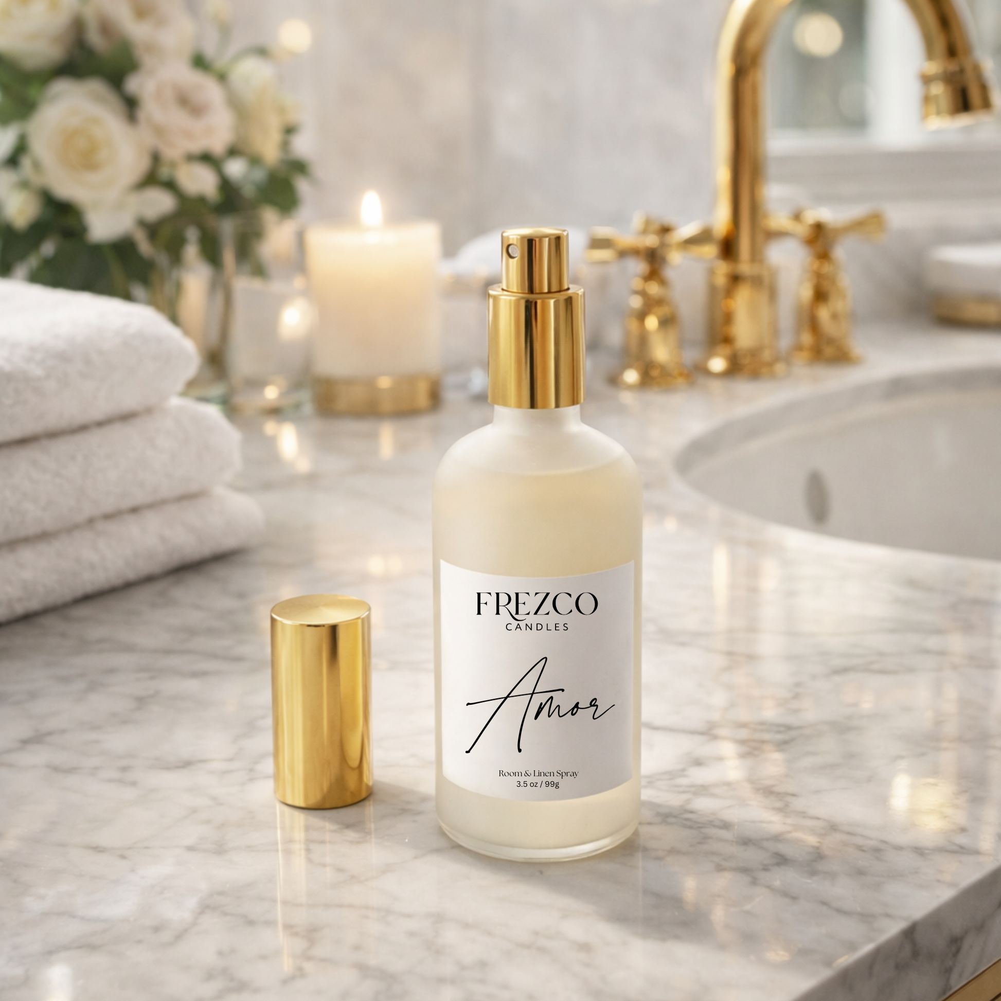 Amor Luxury Room and Linen Spray - Frezco Candles