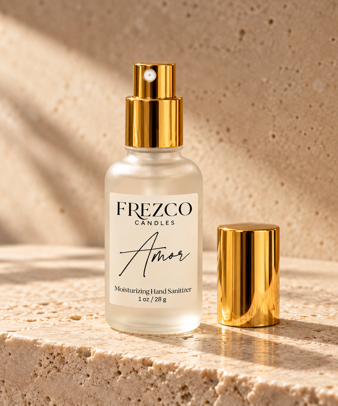 Amor Moisturizing Hand Sanitizer Spray – 1 oz | Frezco Candles