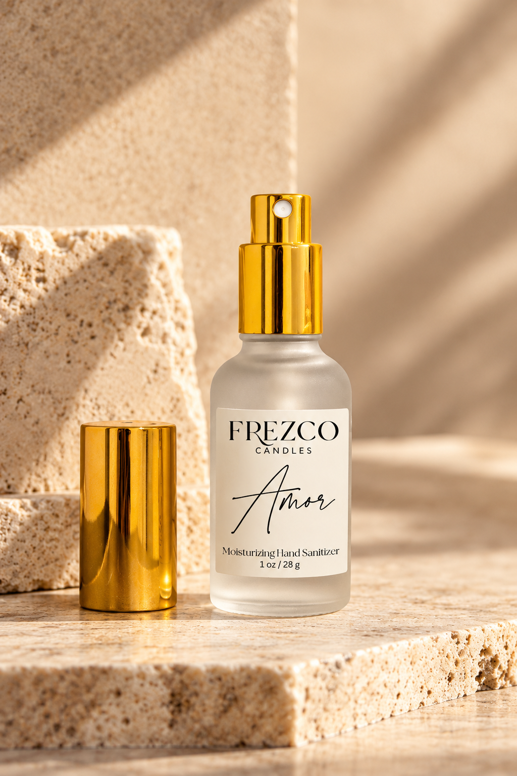Amor Moisturizing Hand Sanitizer Spray – 1 oz | Frezco Candles