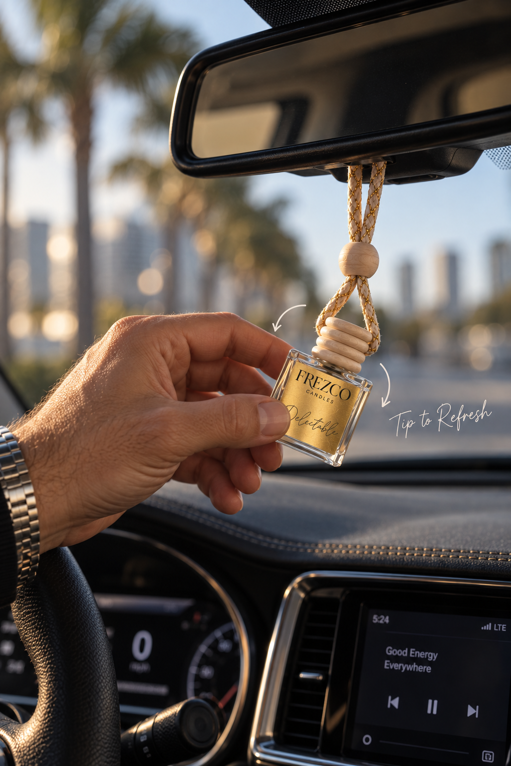 Delectable Car Diffuser – Luxury Hanging Car Air Freshener by Frezco