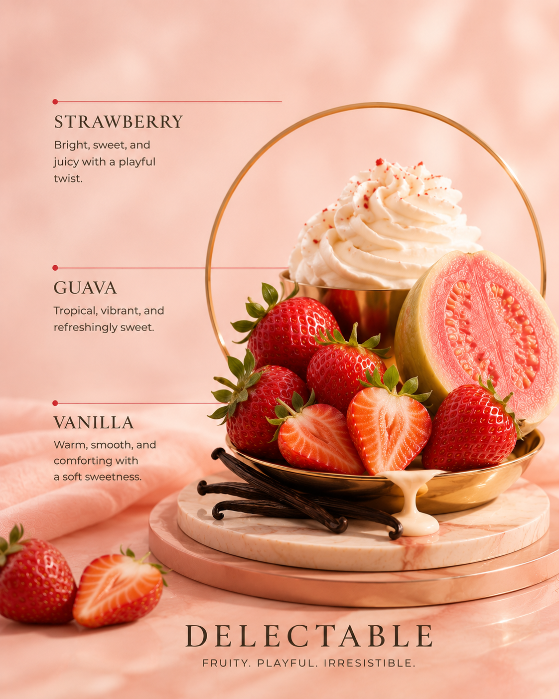 Delectable - Strawberry · Guava · Vanilla | Room & Linen Spray | 3.5 oz