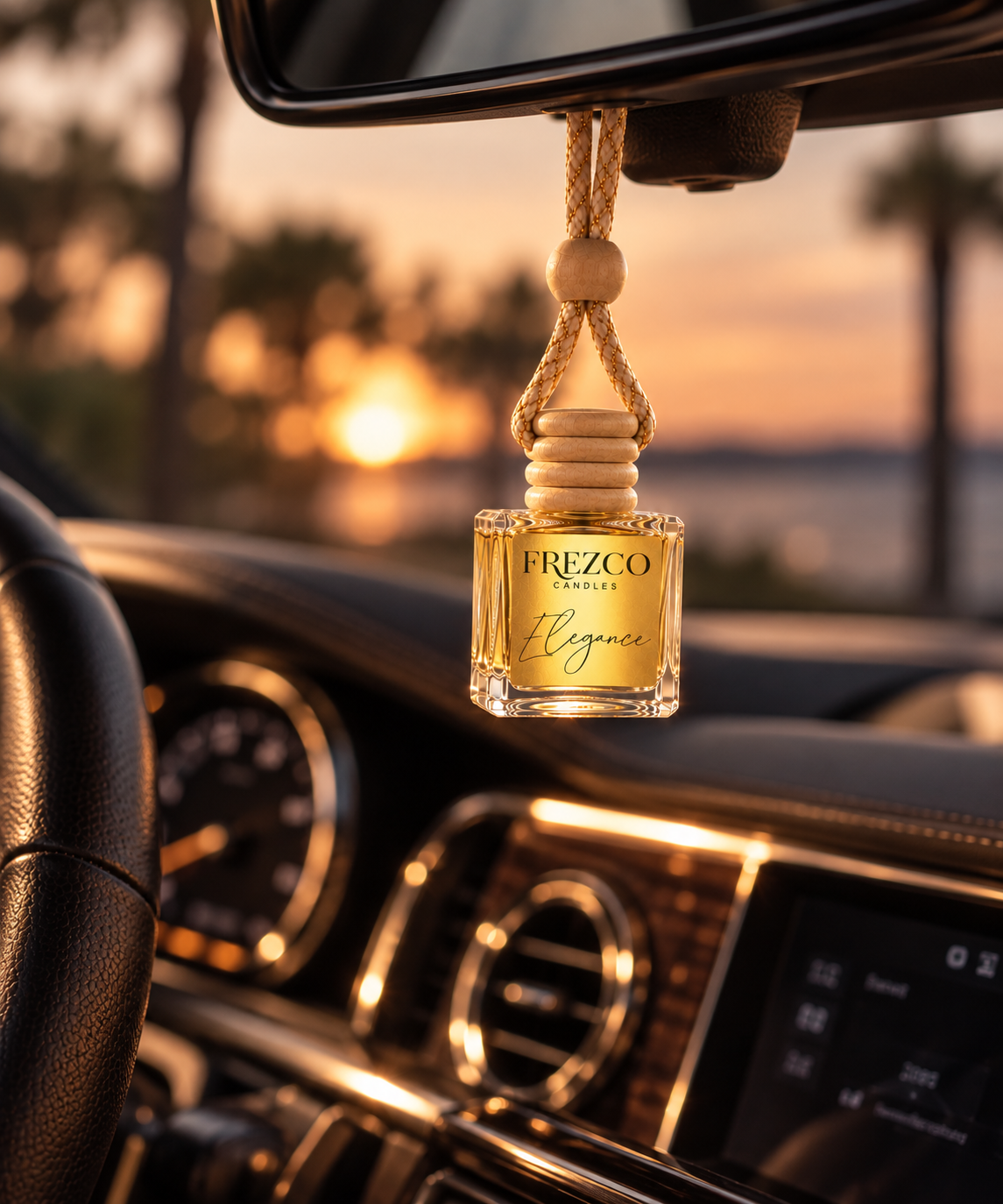 Elegance Car Diffuser – Luxury Hanging Car Air Freshener by Frezco - Frezco Candles