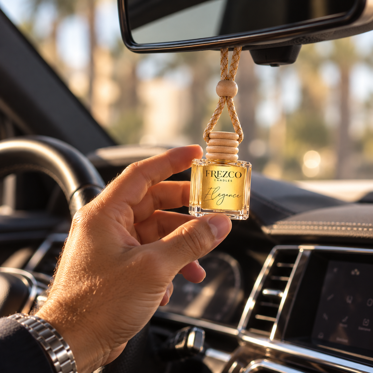 Elegance Car Diffuser – Luxury Hanging Car Air Freshener by Frezco - Frezco Candles