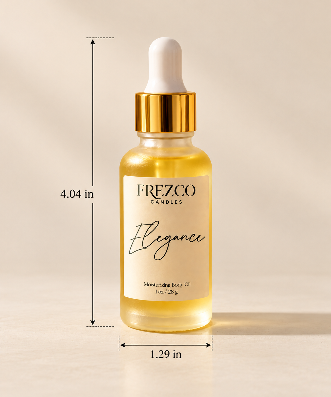 Elegance – Mahogany Teakwood · Cocoa Butter | Luxury Hydrating Body Oil | 1 oz - Frezco Candles