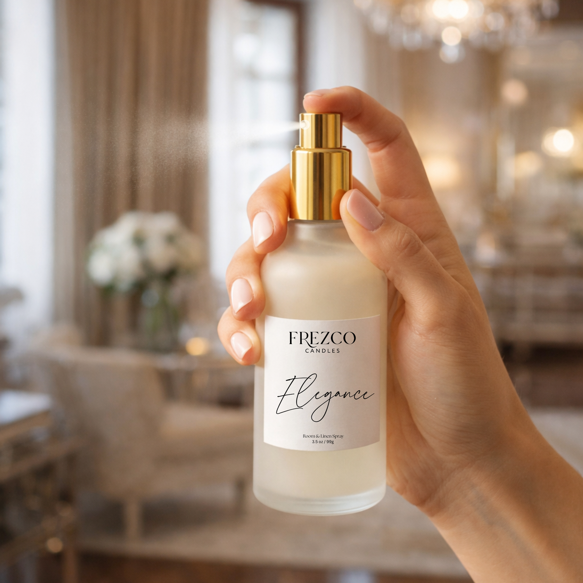 Elegance Luxury Room and Linen Spray - Frezco Candles