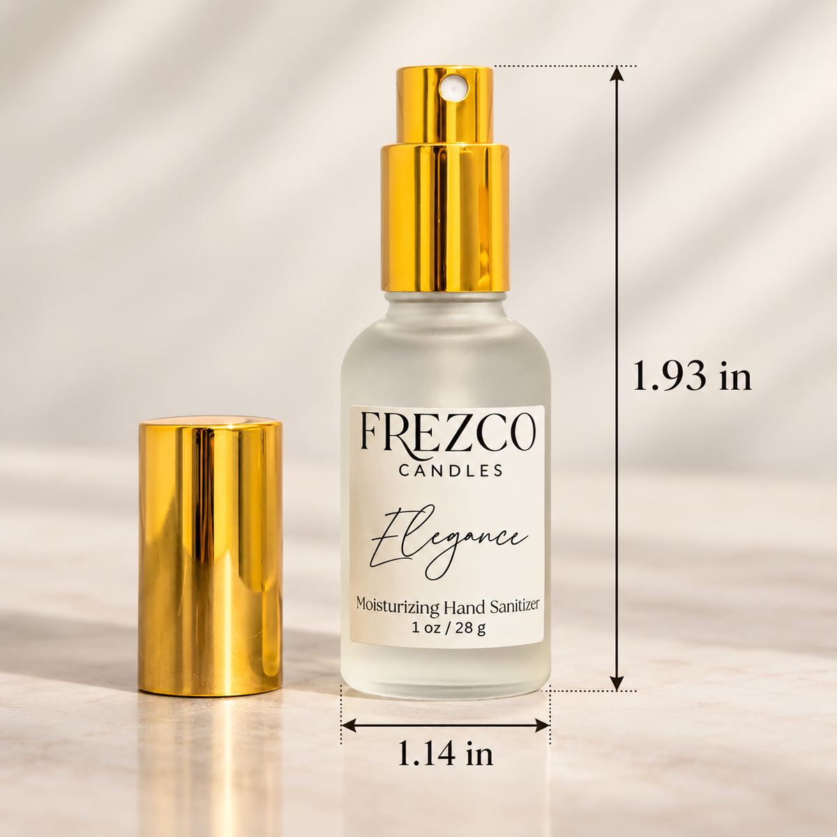 Delectable Moisturizing Hand Sanitizer Spray – 1 oz | Frezco Candles