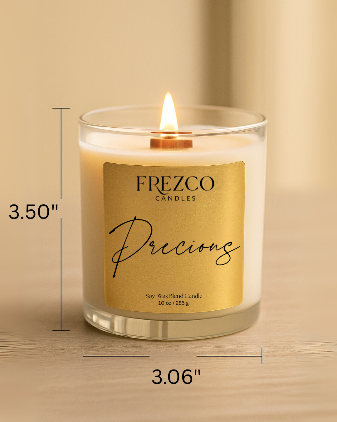 Precious 10oz Luxury Soy Candle – Mango, Summer Berries & Coconut Milk | Wood Wick, Clean-Burning Home Fragrance
