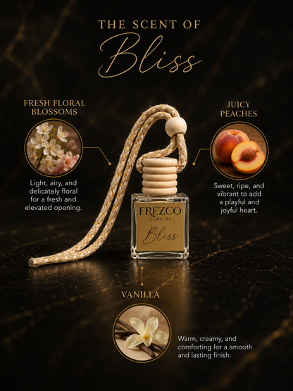 Bliss Car Diffuser – Luxury Hanging Car Air Freshener by Frezco
