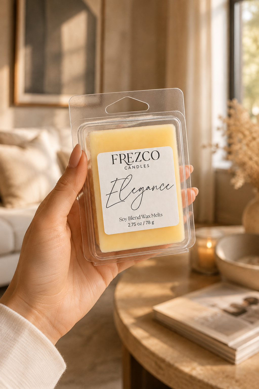 Elegance Scented Luxury Wax Melt - Frezco Candles