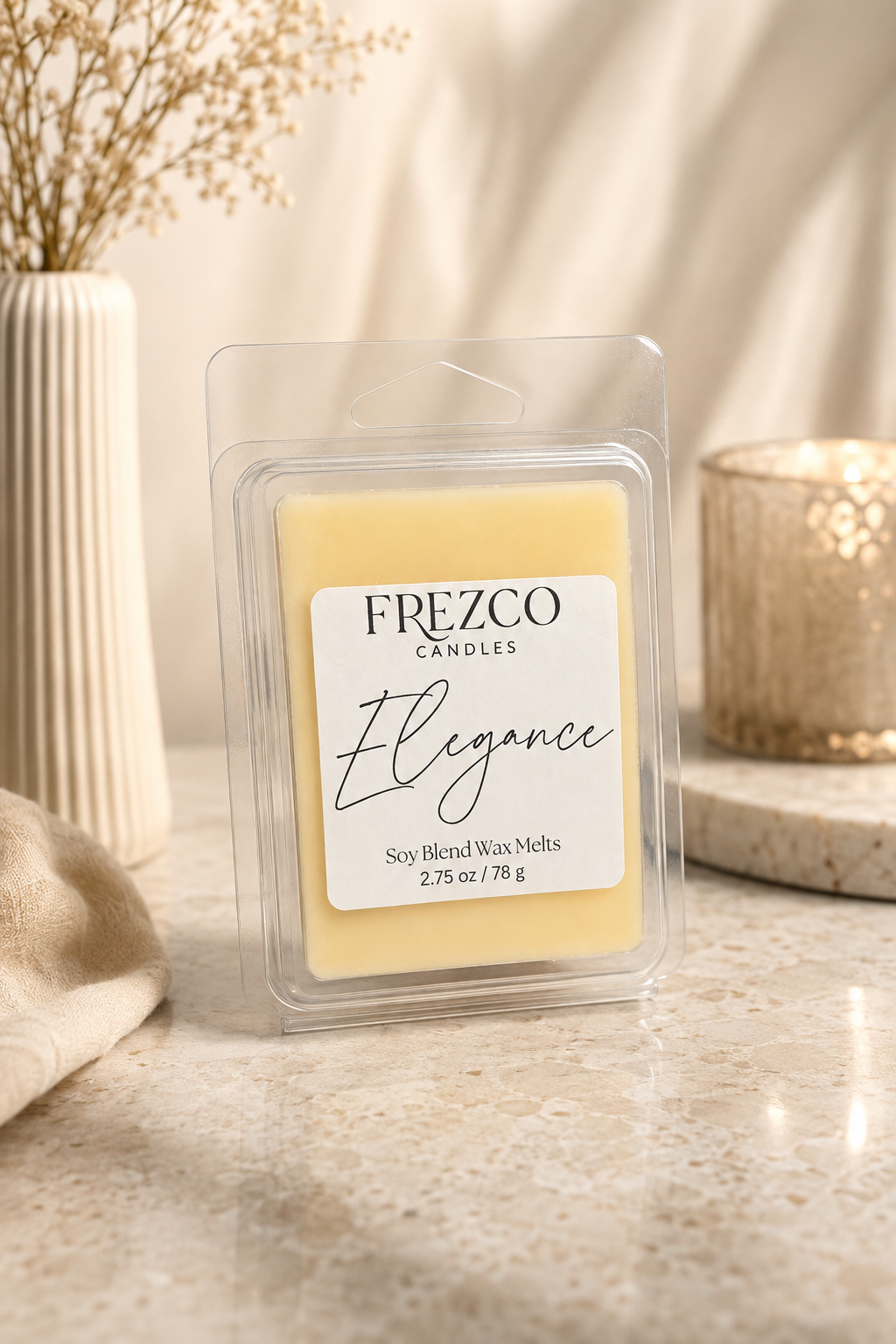 Elegance Scented Luxury Wax Melt - Frezco Candles