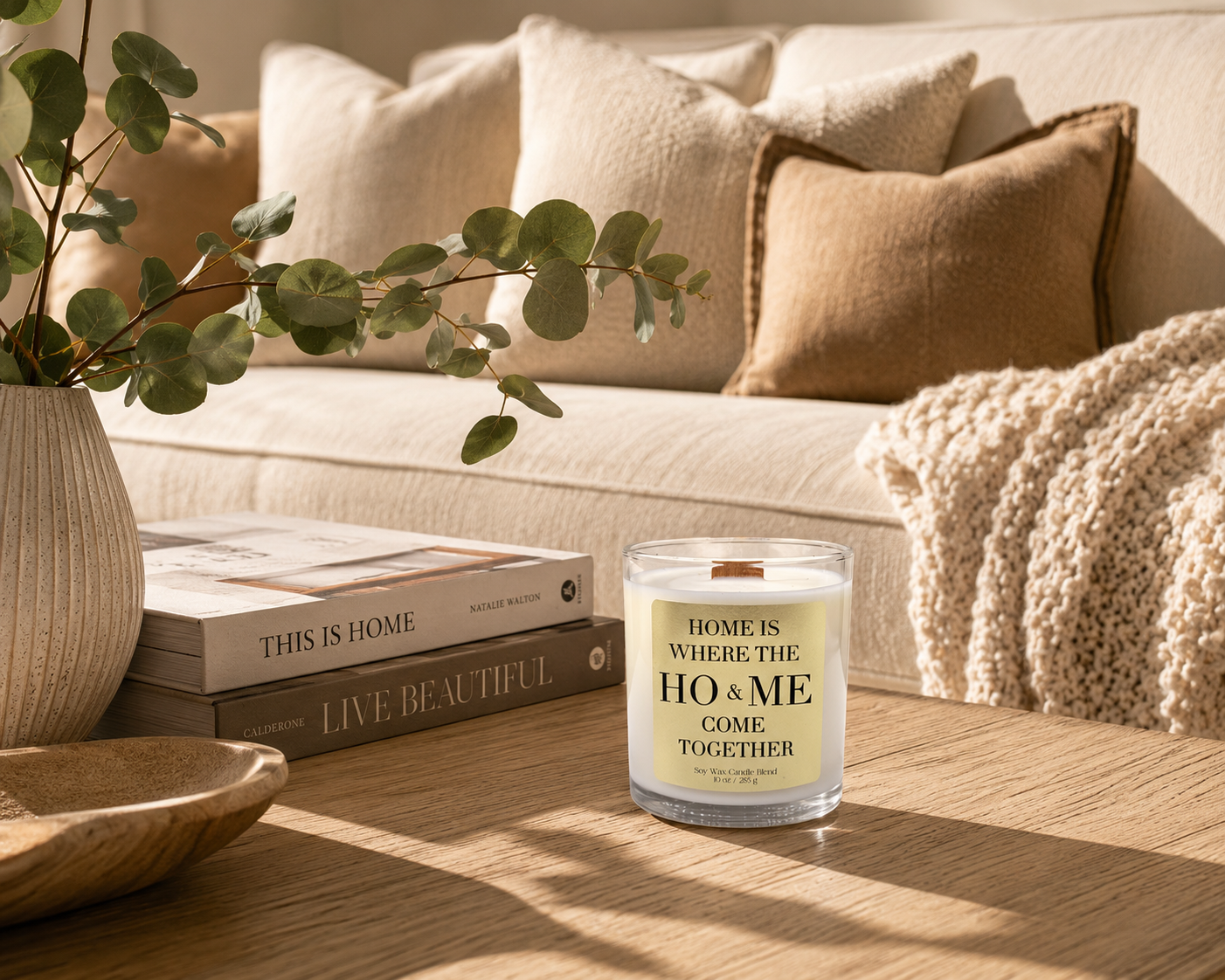 Funny Housewarming Candle – Wood Wick Luxury Soy Candle – Choose Your Scent – 10oz - Frezco Candles