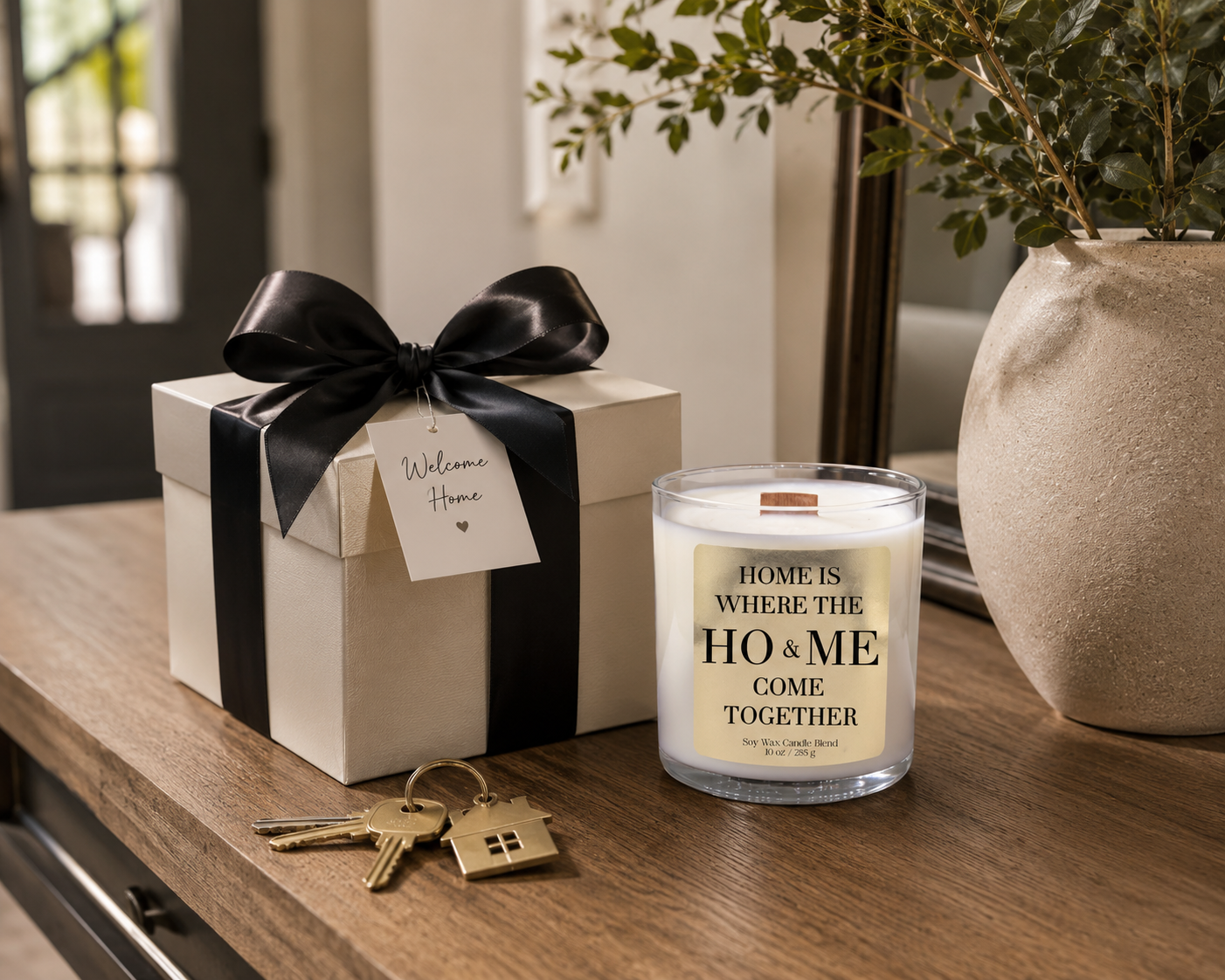 Funny Housewarming Candle – Wood Wick Luxury Soy Candle – Choose Your Scent – 10oz - Frezco Candles