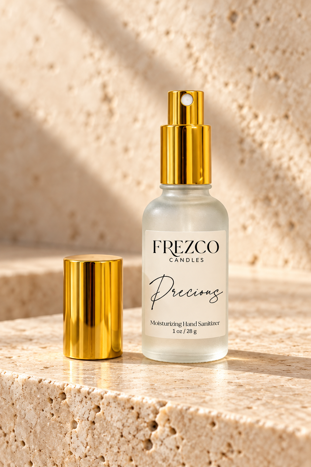 Precious Moisturizing Hand Sanitizer Spray – 1 oz | Frezco Candles