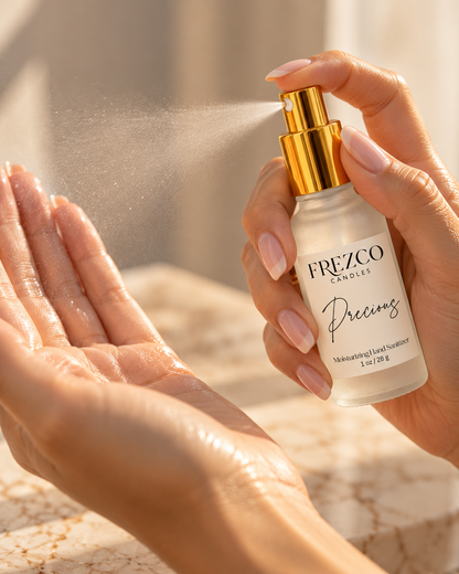 Precious Moisturizing Hand Sanitizer Spray – 1 oz | Frezco Candles