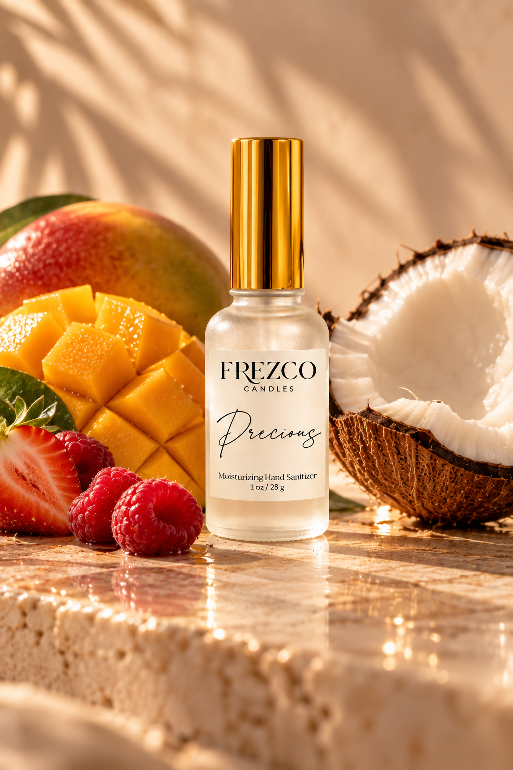 Precious Moisturizing Hand Sanitizer Spray – 1 oz | Frezco Candles