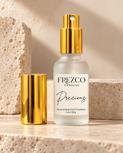 Precious Moisturizing Hand Sanitizer Spray – 1 oz | Frezco Candles