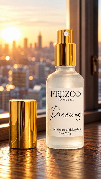 Precious Moisturizing Hand Sanitizer Spray – 1 oz | Frezco Candles