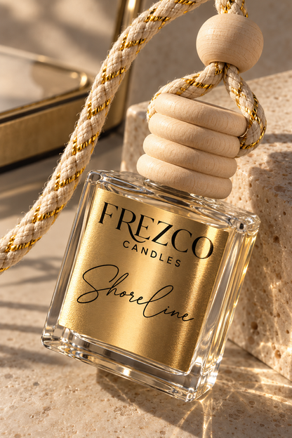 Shoreline Car Diffuser – Luxury Hanging Car Air Freshener by Frezco Candles
