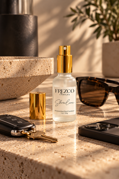 Shoreline Moisturizing Hand Sanitizer Spray – 1 oz | Frezco Candles