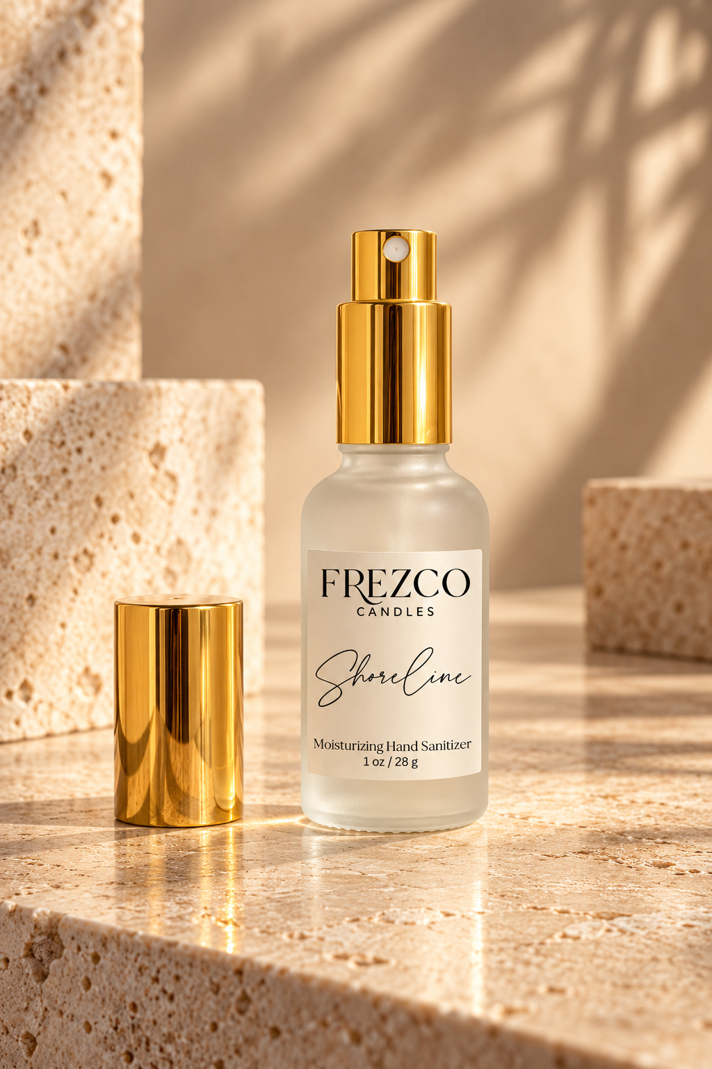 Shoreline Moisturizing Hand Sanitizer Spray – 1 oz | Frezco Candles