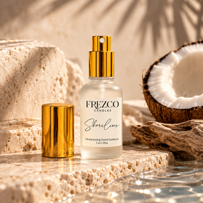 Shoreline Moisturizing Hand Sanitizer Spray – 1 oz | Frezco Candles